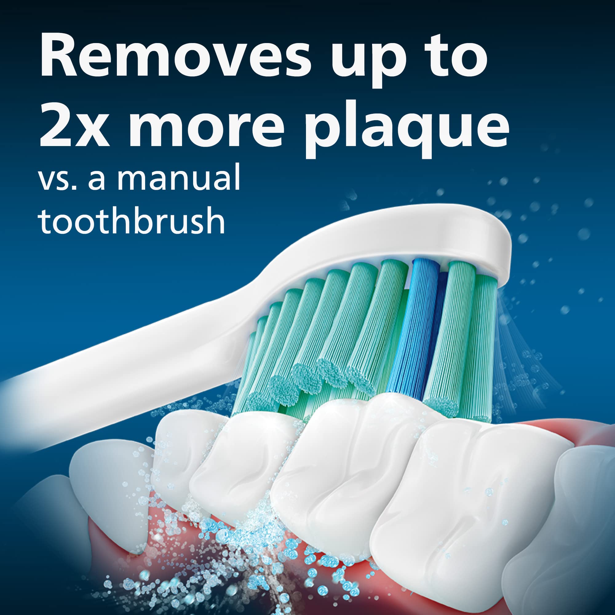 Philips Sonicare cuello inclinado que facilita el acceso a muelas y espacios posteriores