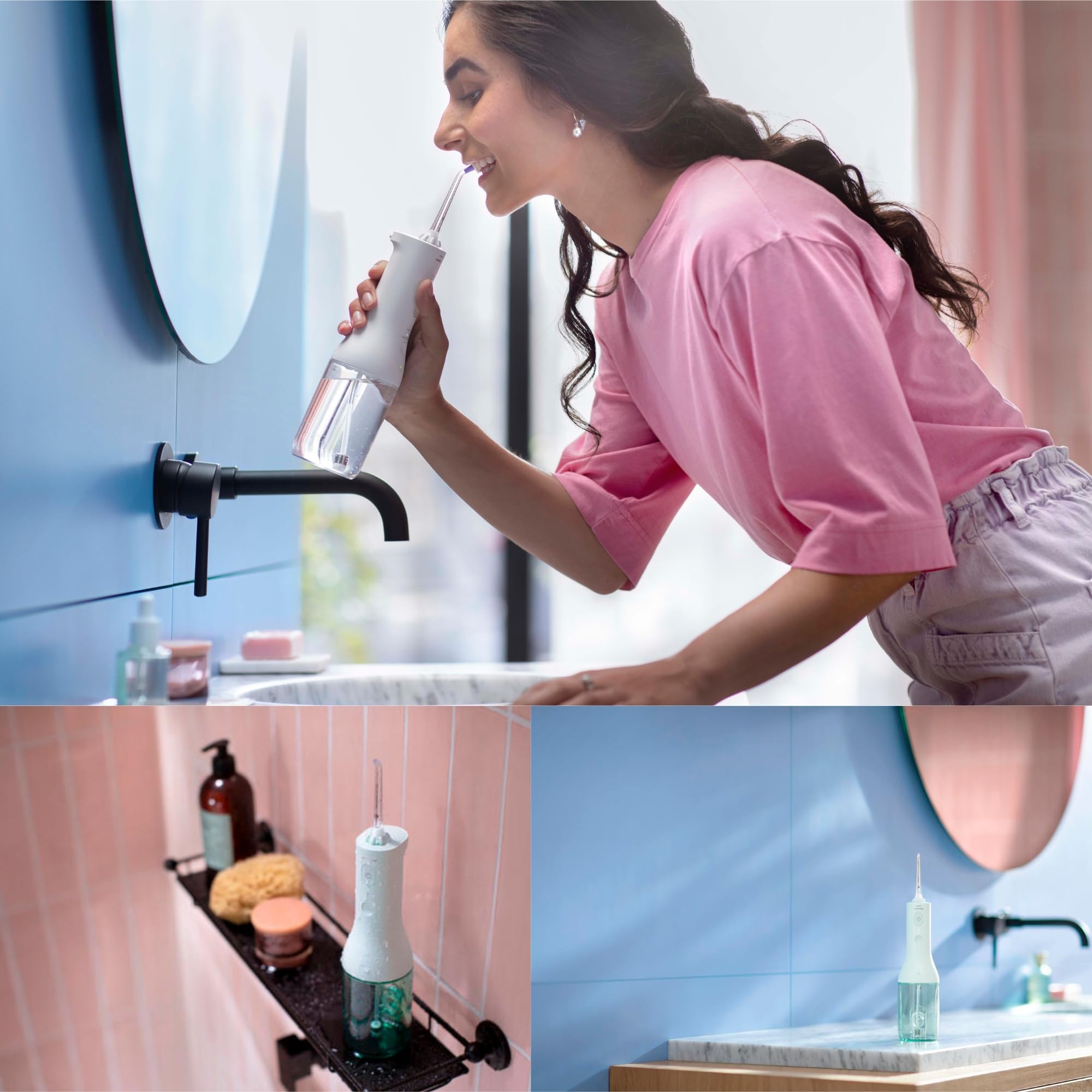 Philips Sonicare primer plano de boquilla 360° para acceso preciso y limpieza completa