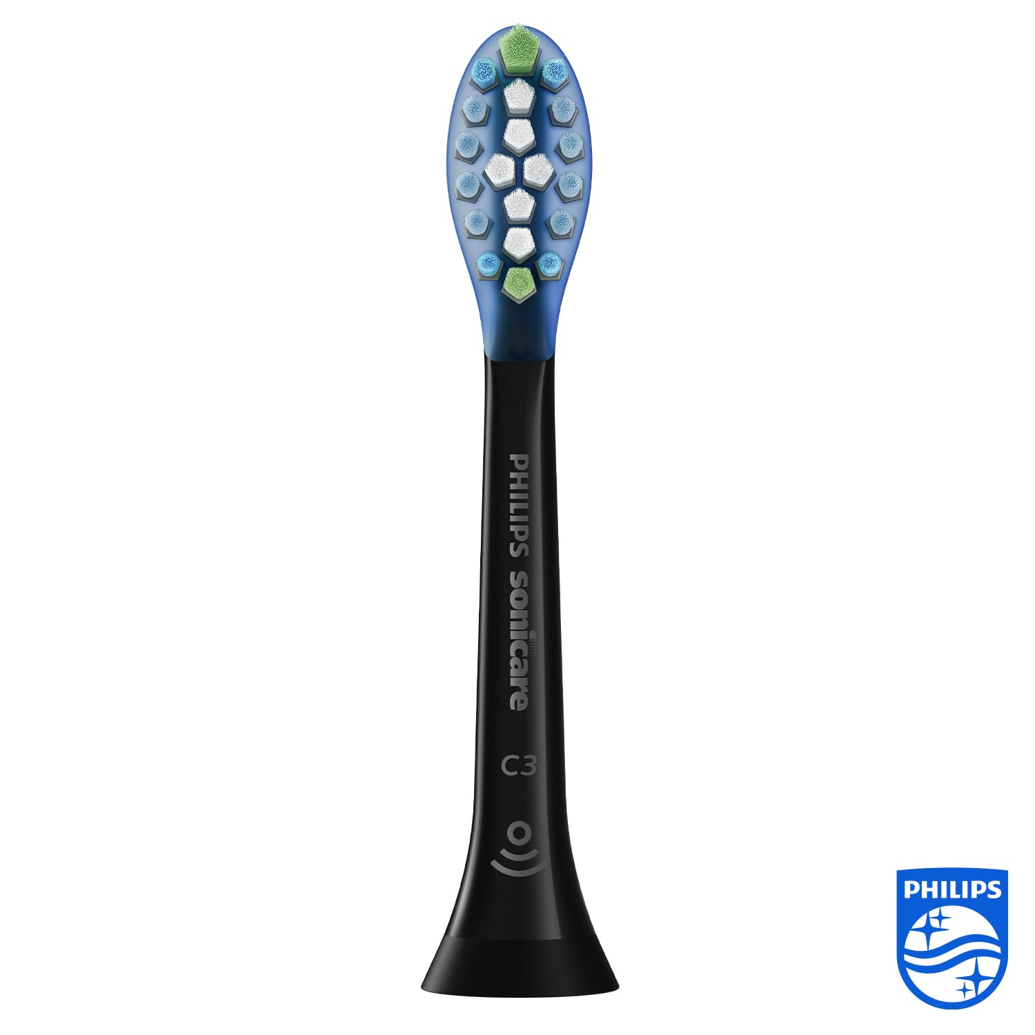 PHILIPS Sonicare detalle de las cerdas y punta de potencia para mejor eliminación de placa