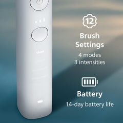 Philips Sonicare mano sosteniendo el cepillo para comparar tamaño y ergonomía