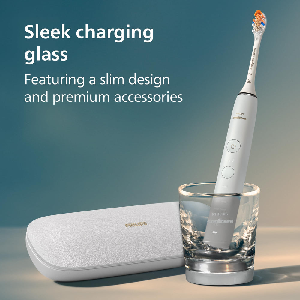 Philips Sonicare persona cepillándose en baño guiada por la app para mejor técnica