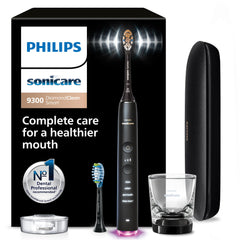Philips Sonicare frente elegante negro y mango ergonómico para control