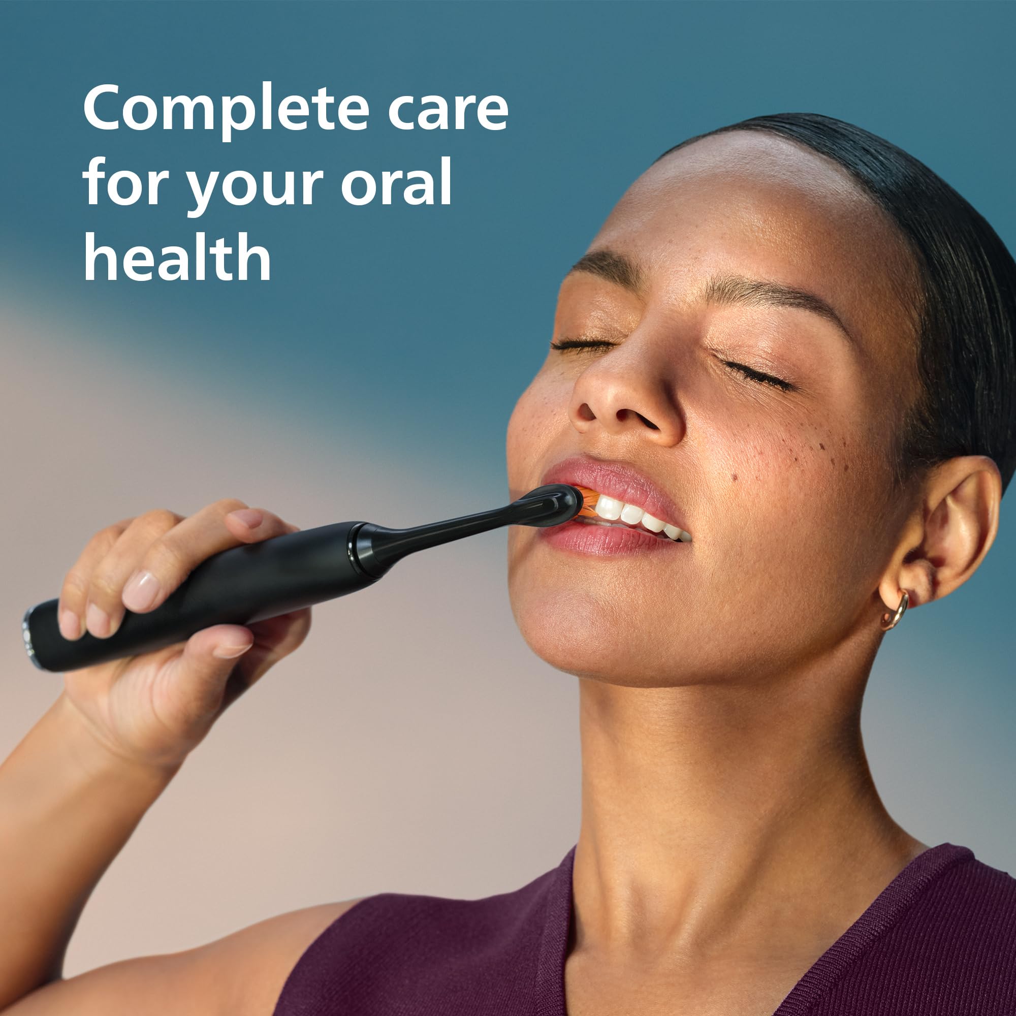 Philips Sonicare anillo de presión iluminado evita cepillado agresivo y protege encías