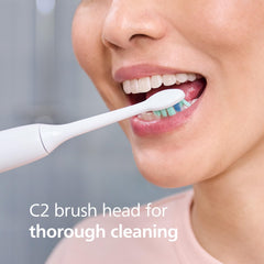 Philips Sonicare empaque de papel reciclable demostrando opción sostenible