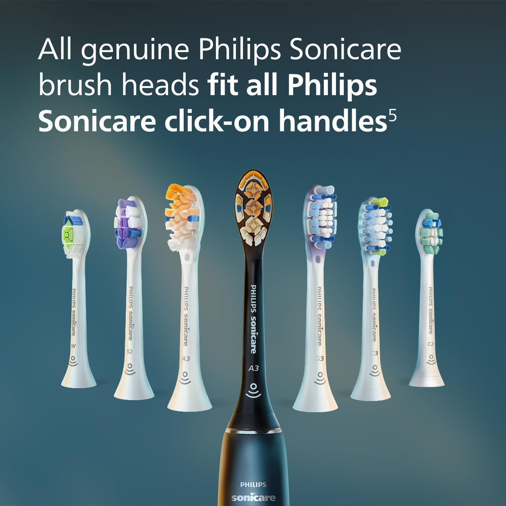 Philips Sonicare cabezal en uso en el lavabo para una limpieza diaria eficiente