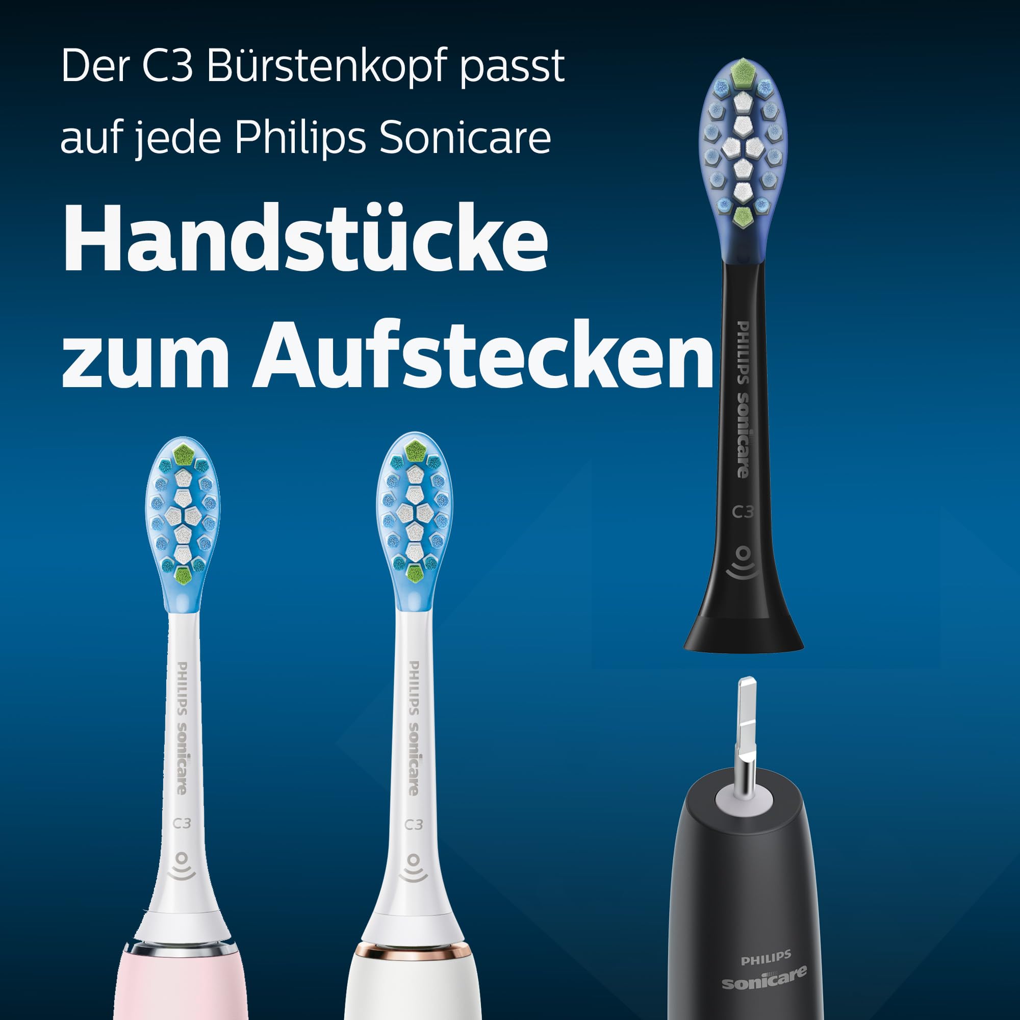 PHILIPS Sonicare ambiente de baño moderno mostrando uso diario y aspecto premium