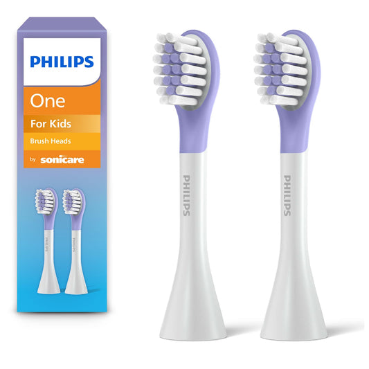 Philips Sonicare vista frontal del empaque púrpura, claridad del producto