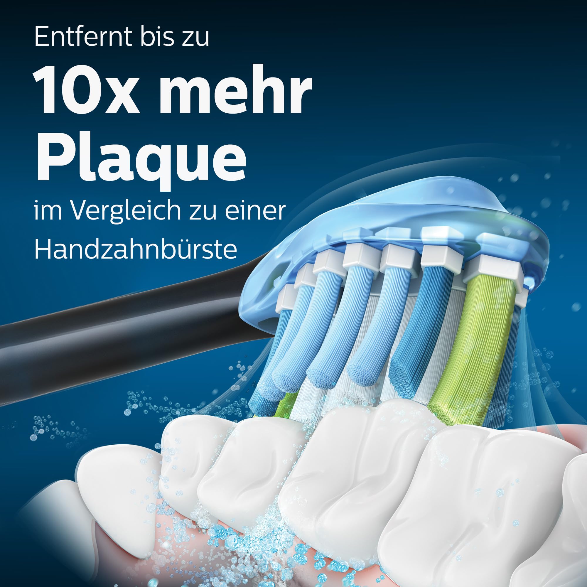 PHILIPS Sonicare laterales de goma flexibles que adaptan contacto y protegen encías