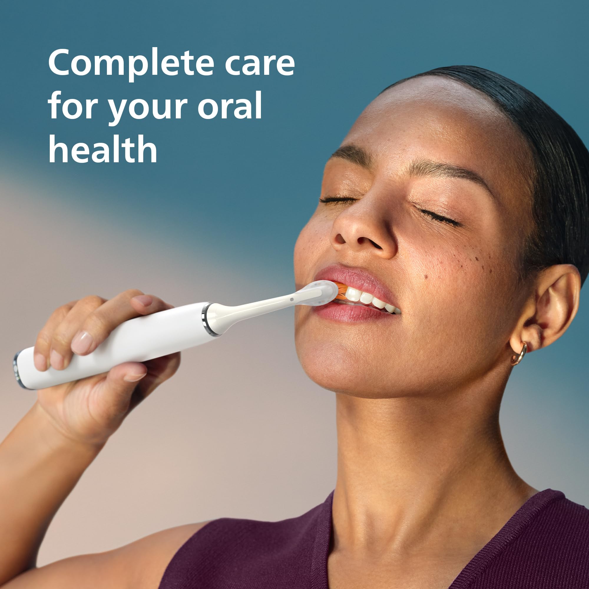 Philips Sonicare mango con controles y acabado antideslizante para manejo cómodo