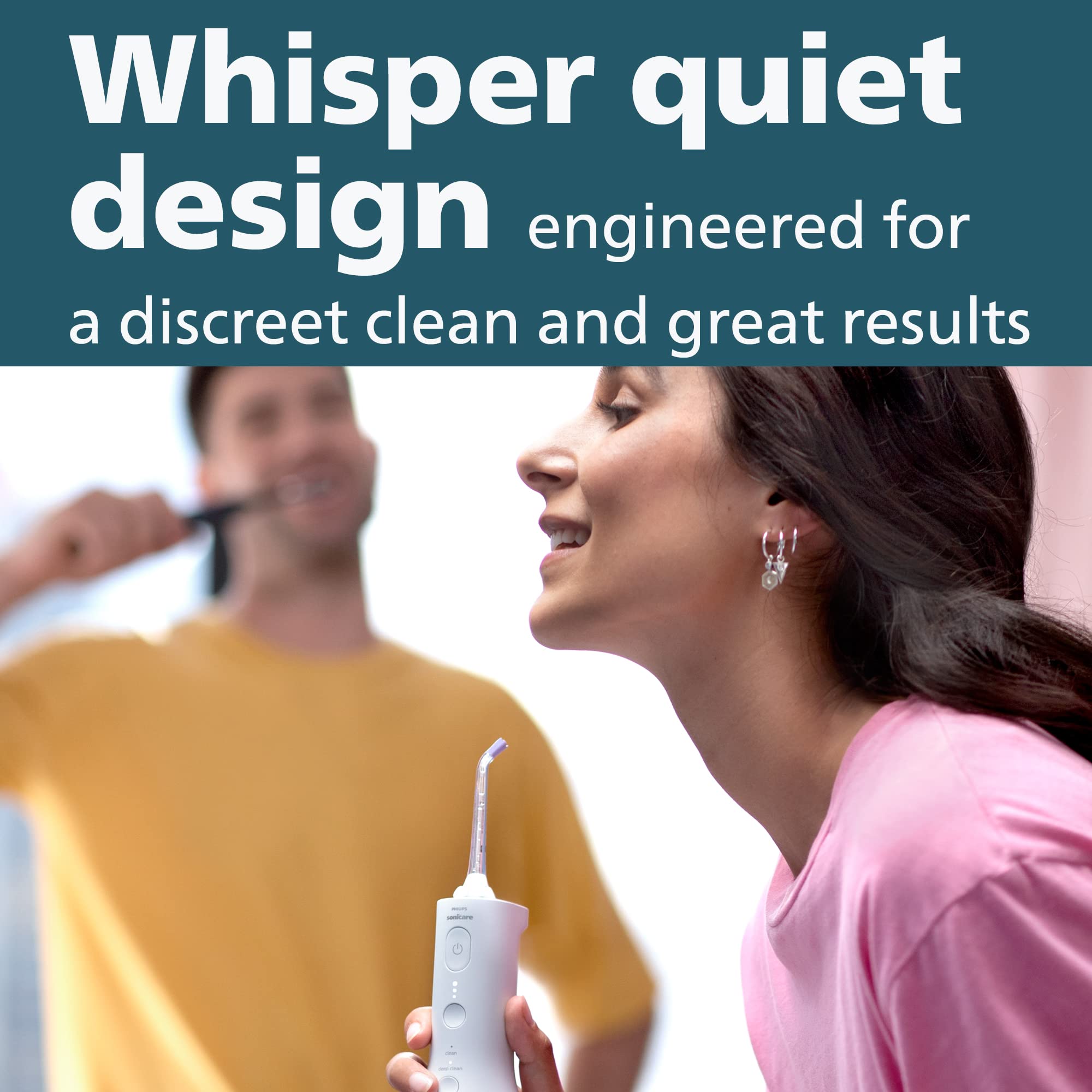 Philips Sonicare modo Deep Clean en acción, pulsos guiados entre dientes