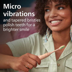 Philips Sonicare cabezal montado en mango demostrando compatibilidad segura