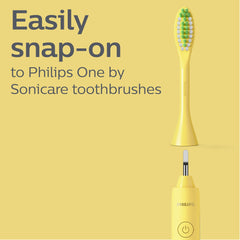 Philips Sonicare comparación de tamaño que muestra cabezal compacto y acceso