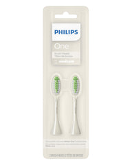 Philips Sonicare cabezal frontal mostrando empaque y beneficio de repuesto original