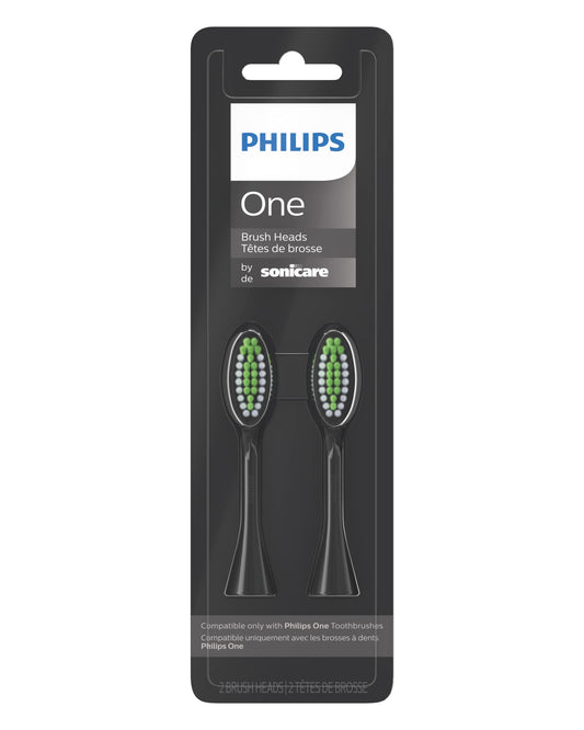 Philips Sonicare cabezales en empaque frontal, reemplazo práctico