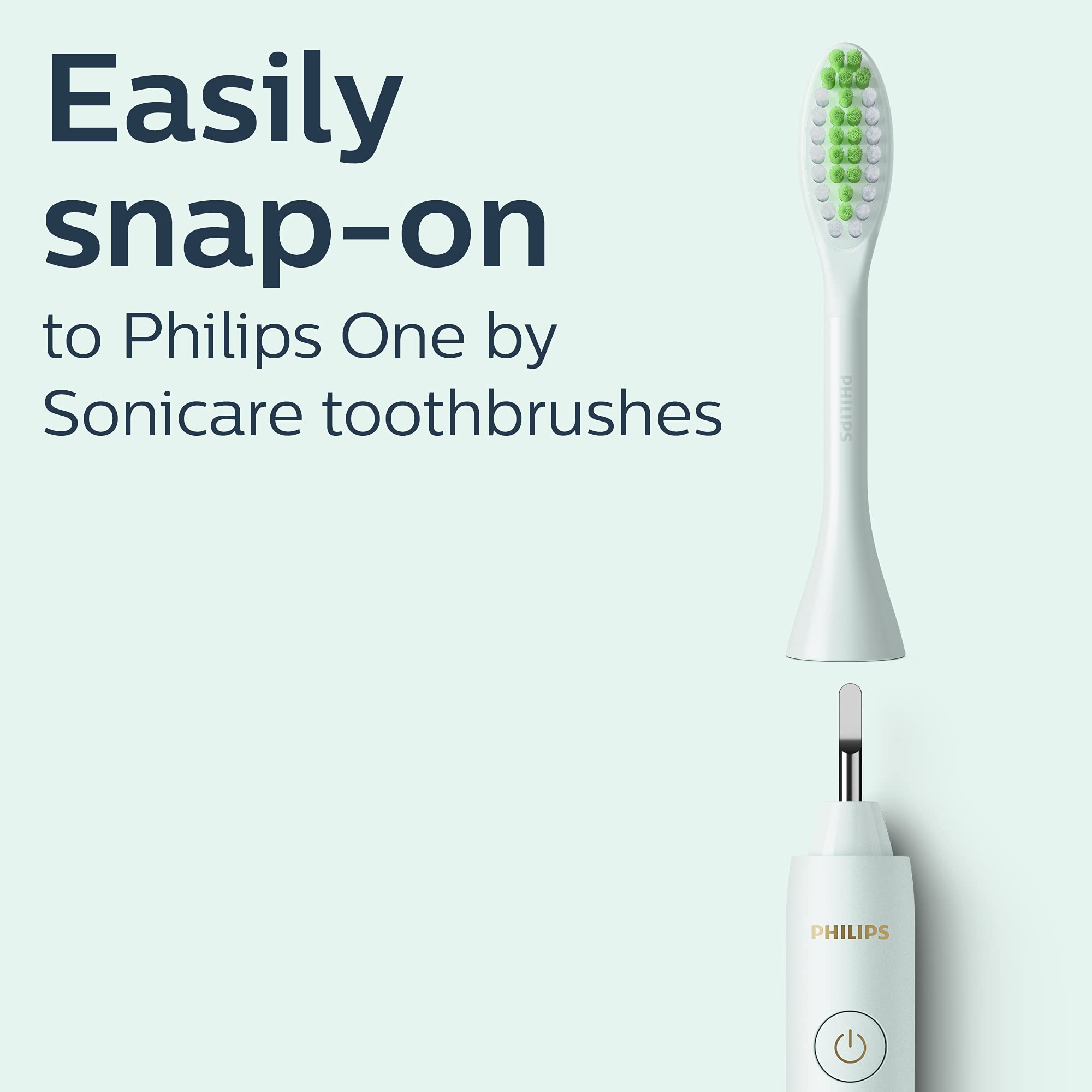 Philips Sonicare One textura de las cerdas en primer plano que resalta su acción de pulido