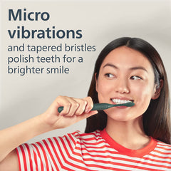 Philips Sonicare detalle de cerdas cónicas, pulido efectivo en bordes