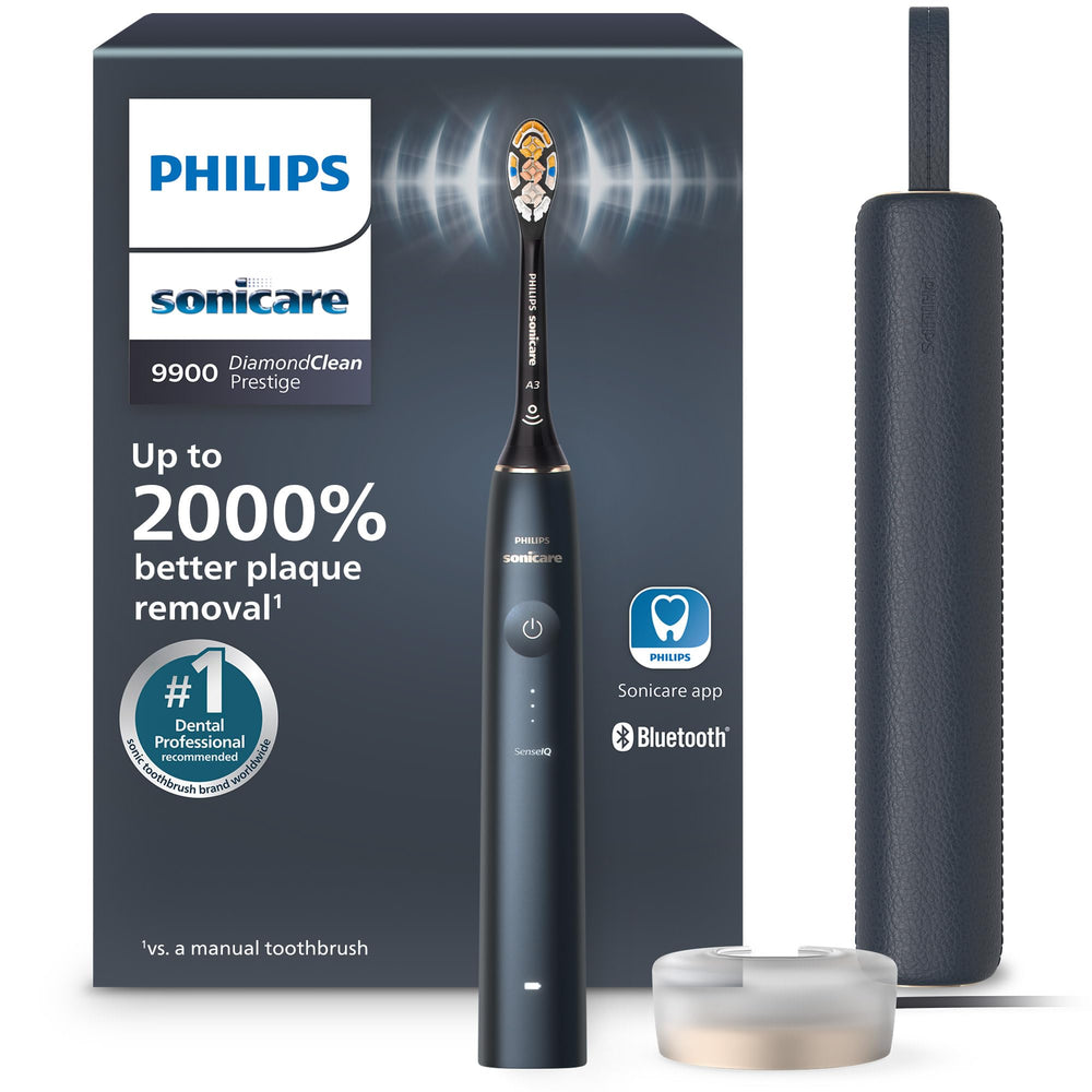 Philips Sonicare 9900 Prestige frontal mostrando diseño elegante y control