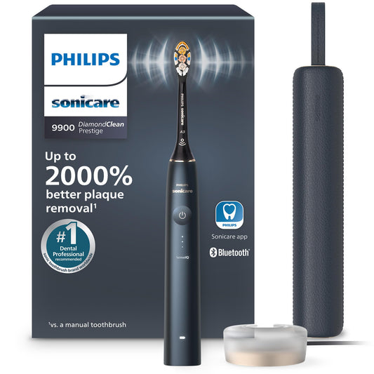 Philips Sonicare 9900 Prestige frontal mostrando diseño elegante y control