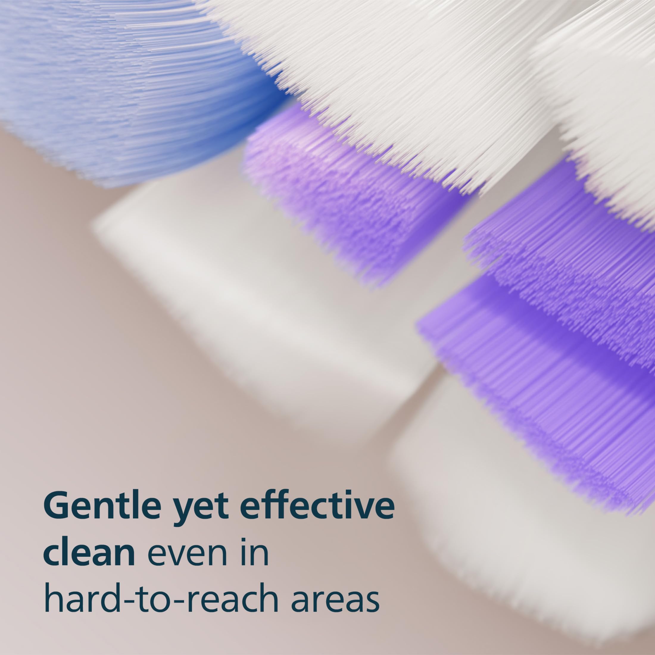 Philips Sonicare cabezal en mano demostrando fácil instalación click-on y manejo cómodo