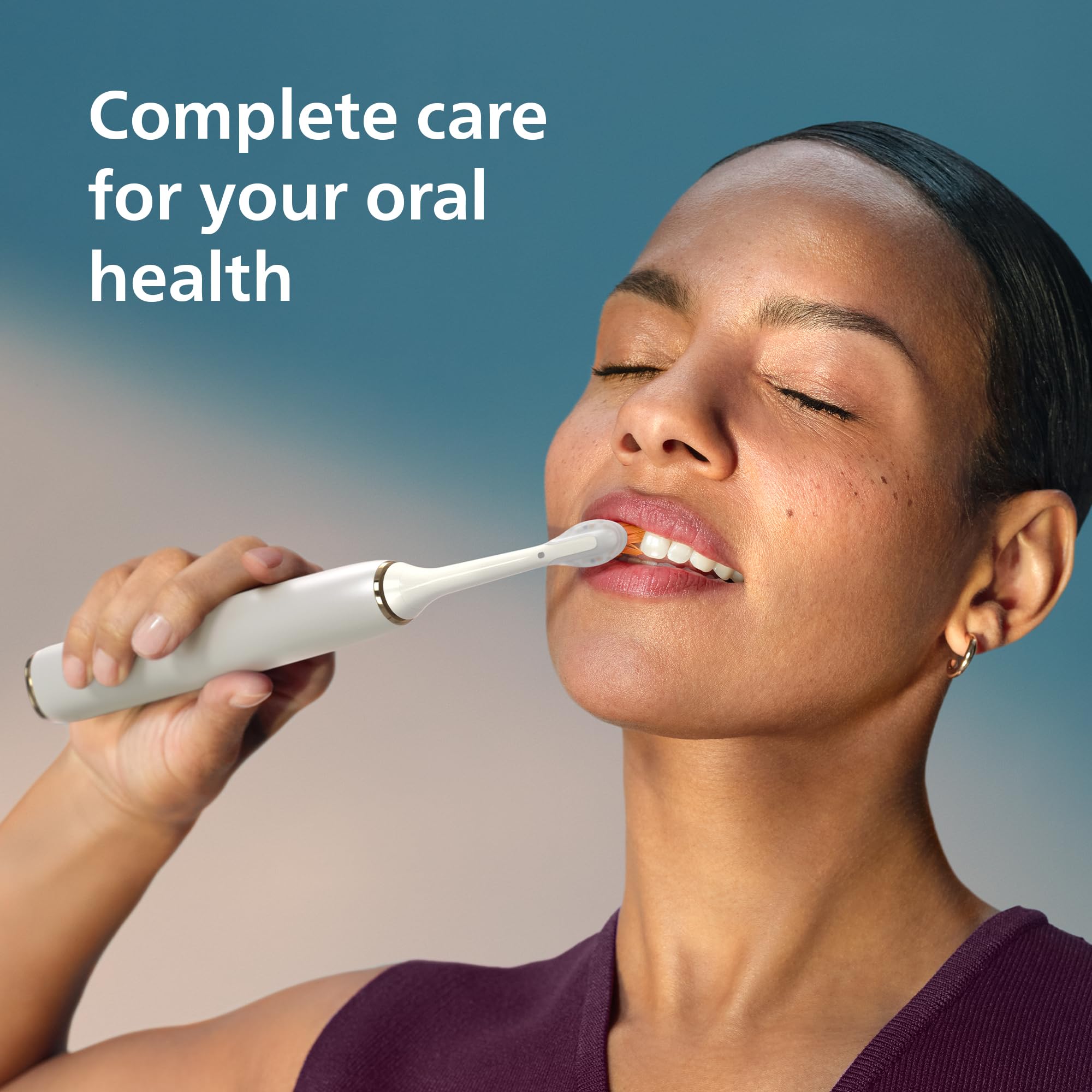 Philips Sonicare primer plano de cerdas multángulo para limpieza profunda
