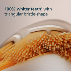 Philips Sonicare primer plano de textura de cerdas para limpieza profunda