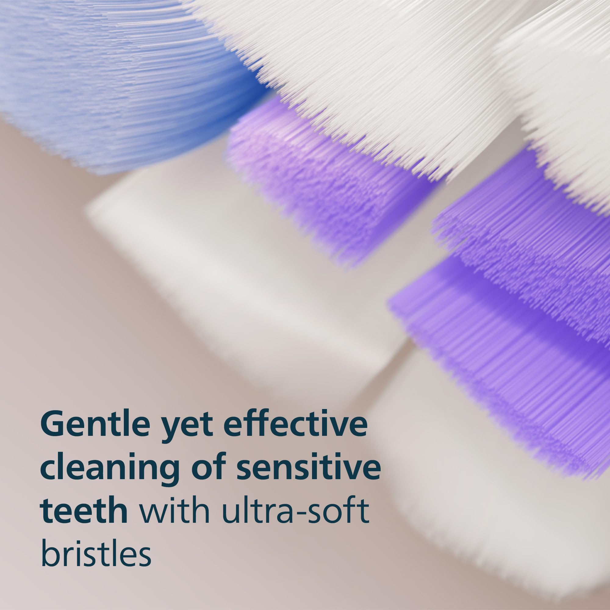 Philips Sonicare cabeza montada en mango en mano, uso cómodo y controlado