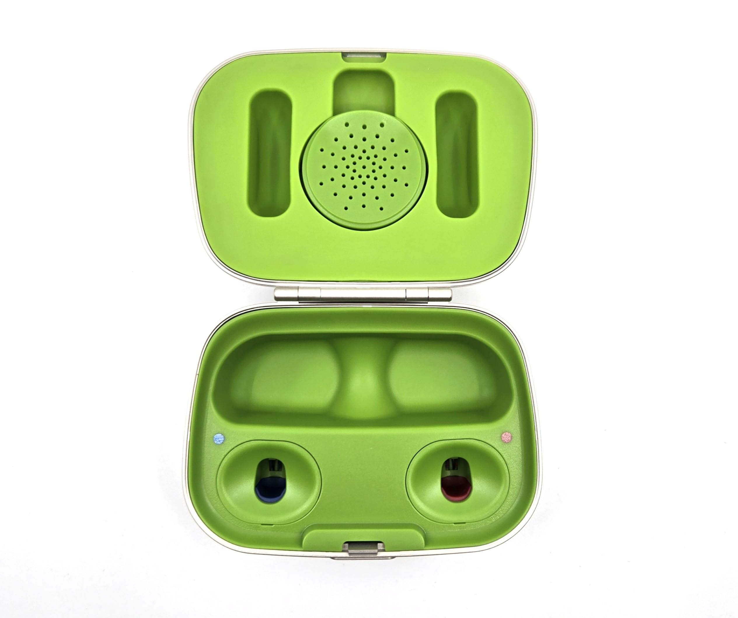 Phonak Combi 2 frontal mostrando el estuche y beneficio de protección