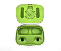 Phonak Combi 2 frontal mostrando el estuche y beneficio de protección