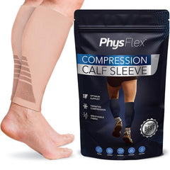 PhysFlex vista frontal del empaque mostrando soporte y ajuste
