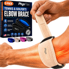 PhysFlex vista frontal del pack mostrando las dos bandas y su diseño cómodo
