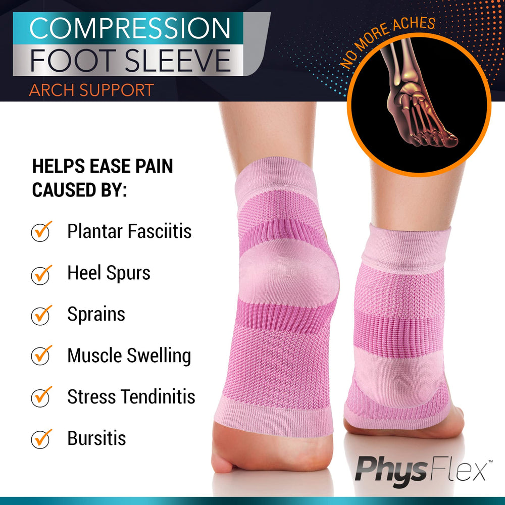 PhysFlex vista del arco y Aquiles destacando su soporte focalizado y protección