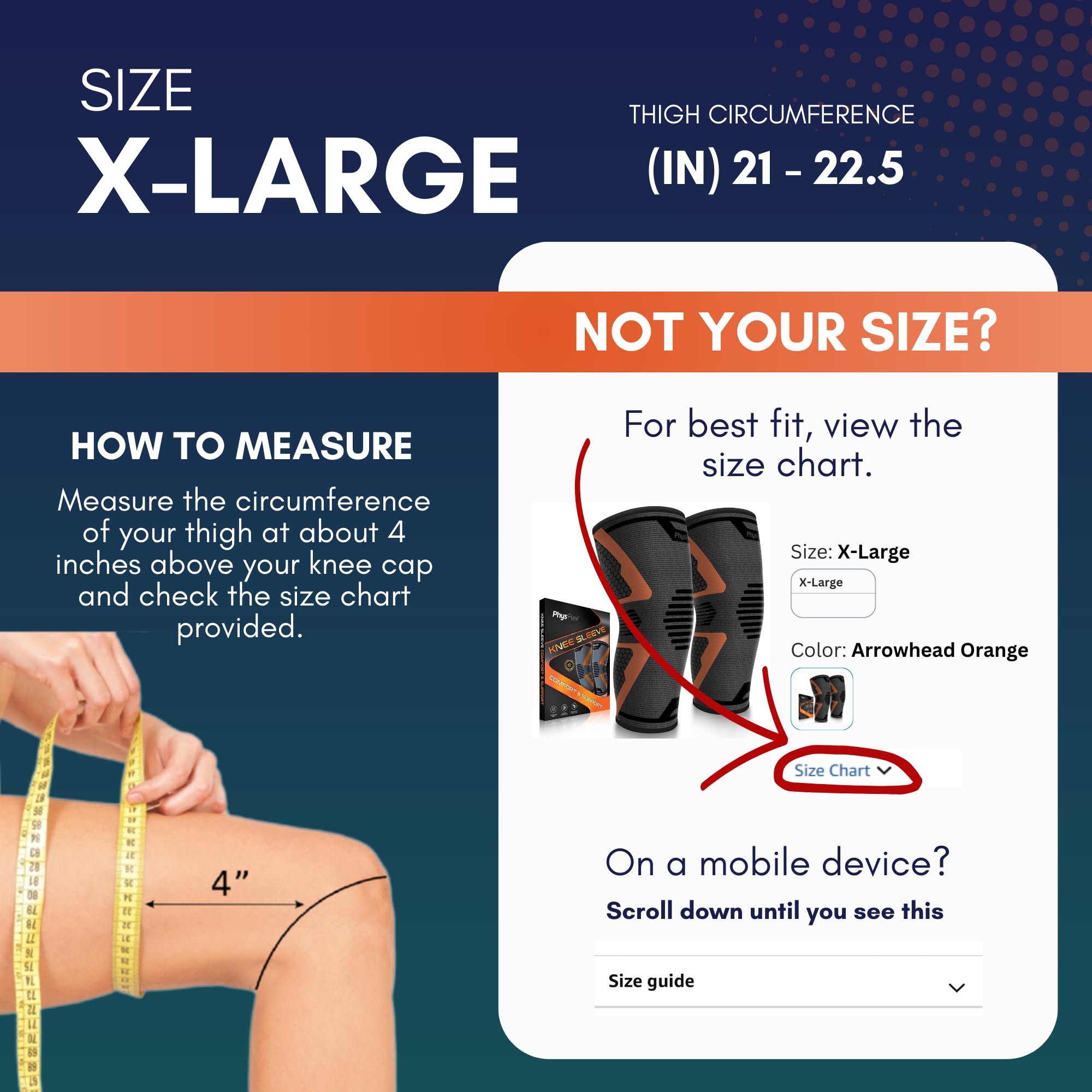 PhysFlex rodillera usada en gimnasio para soporte durante sentadillas