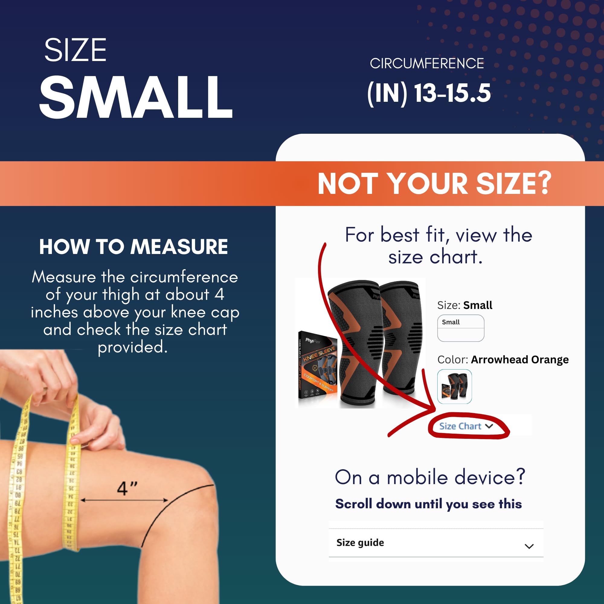 PhysFlex rodillera puesta durante entrenamiento, ofrece soporte estable