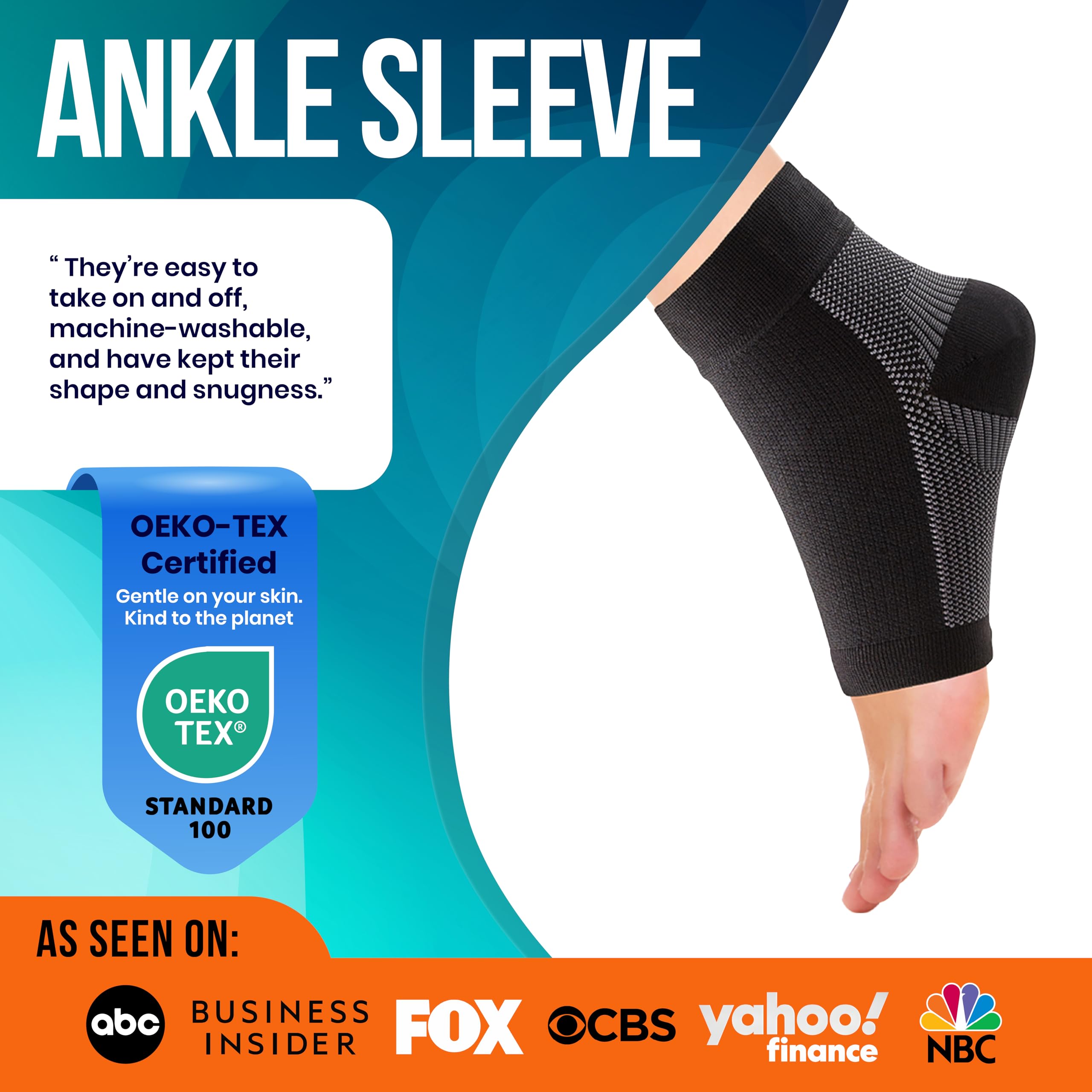 PhysFlex persona caminando con la tobillera mostrando soporte en actividad cotidiana