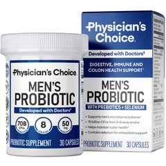 Physician's CHOICE botella delantera mostrando etiqueta y beneficio de potencia