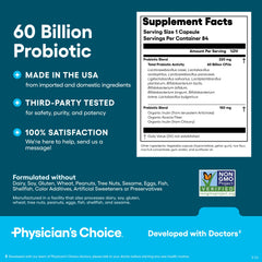 Physician's CHOICE frasco en cocina mostrando uso diario y apoyo digestivo