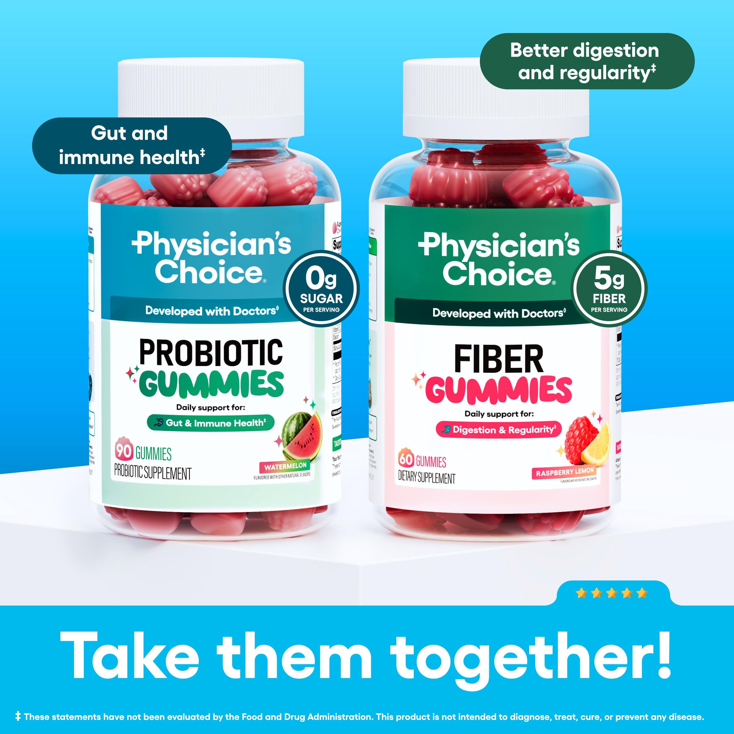 Physician's CHOICE etiqueta con ingredientes, claridad y transparencia