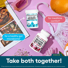 Physician's CHOICE etiqueta con lista de 10 cepas y prebióticos orgánicos