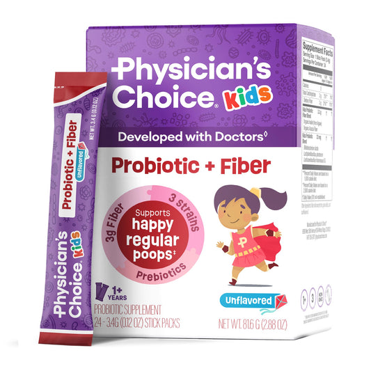 Physician's CHOICE frente del empaque mostrando sobres y beneficios claros