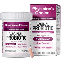 Physician's CHOICE frente del envase mostrando soporte para pH y confianza