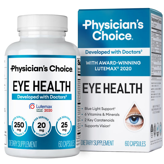 Physician's CHOICE vista frontal del envase mostrando beneficios del producto