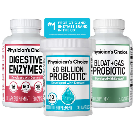 Physician's CHOICE frontal del paquete mostrando el conjunto y beneficios