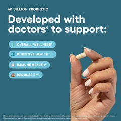 Physician's CHOICE polvo prebiótico textura que ilustra alimento para probióticos