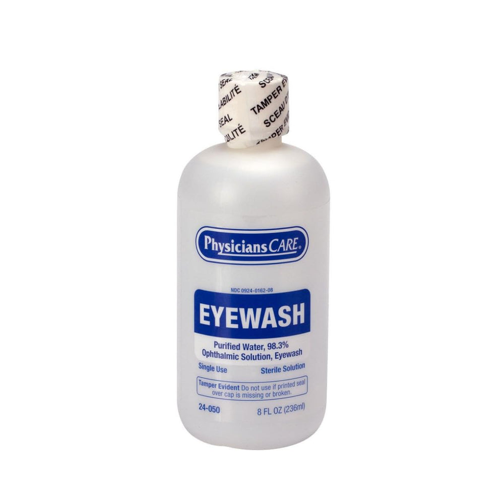 PhysiciansCare botella frontal clara para enjuague ocular beneficioso inmediato