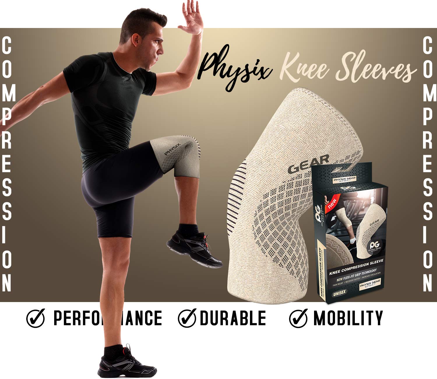 Physix Gear rodillera en gimnasio estilo vida para rendimiento seguro
