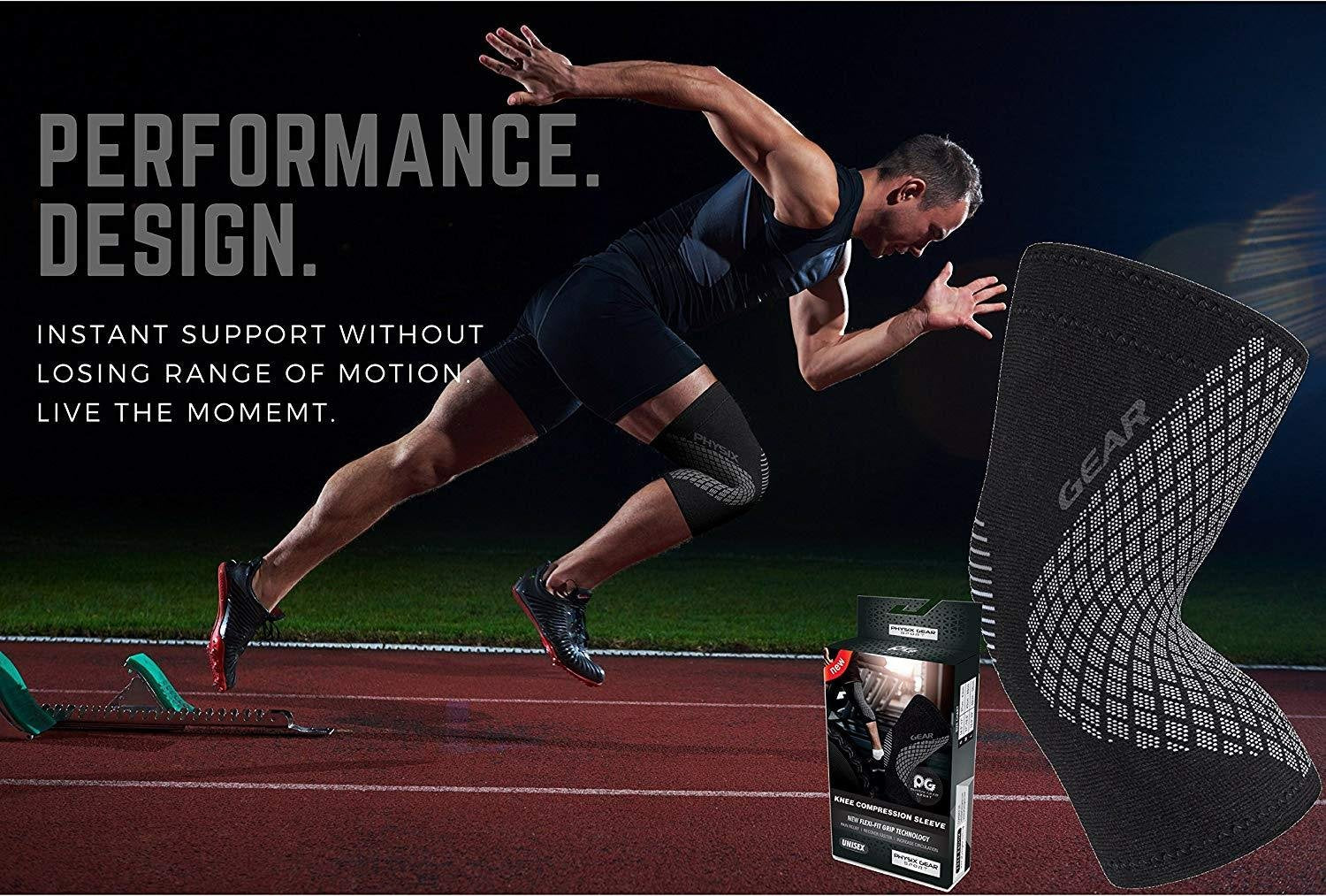 Physix Gear Sport corte transversal que muestra compresión gradual efectiva
