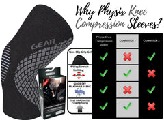 Physix Gear Sport en corredor mostrando soporte estable durante la carrera