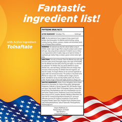 PHYTOZINE etiqueta con información del 1% Tolnaftate y calidad USA