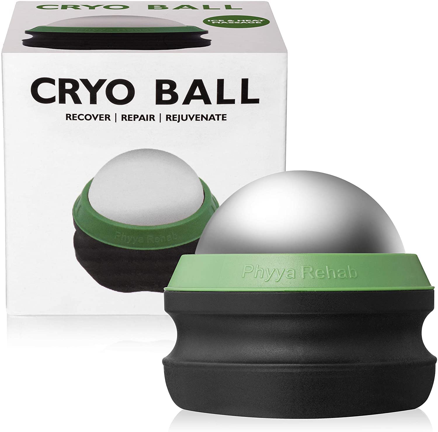 Phyya Rehab bola frontal mostrando forma esférica y uso portátil