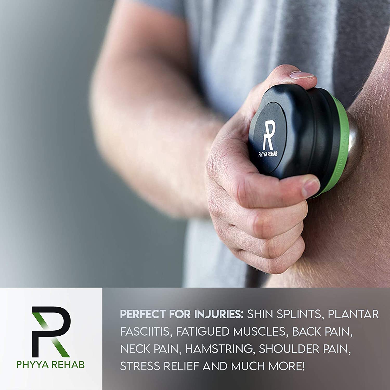 Phyya Rehab primer plano de textura para masaje eficaz y duradero